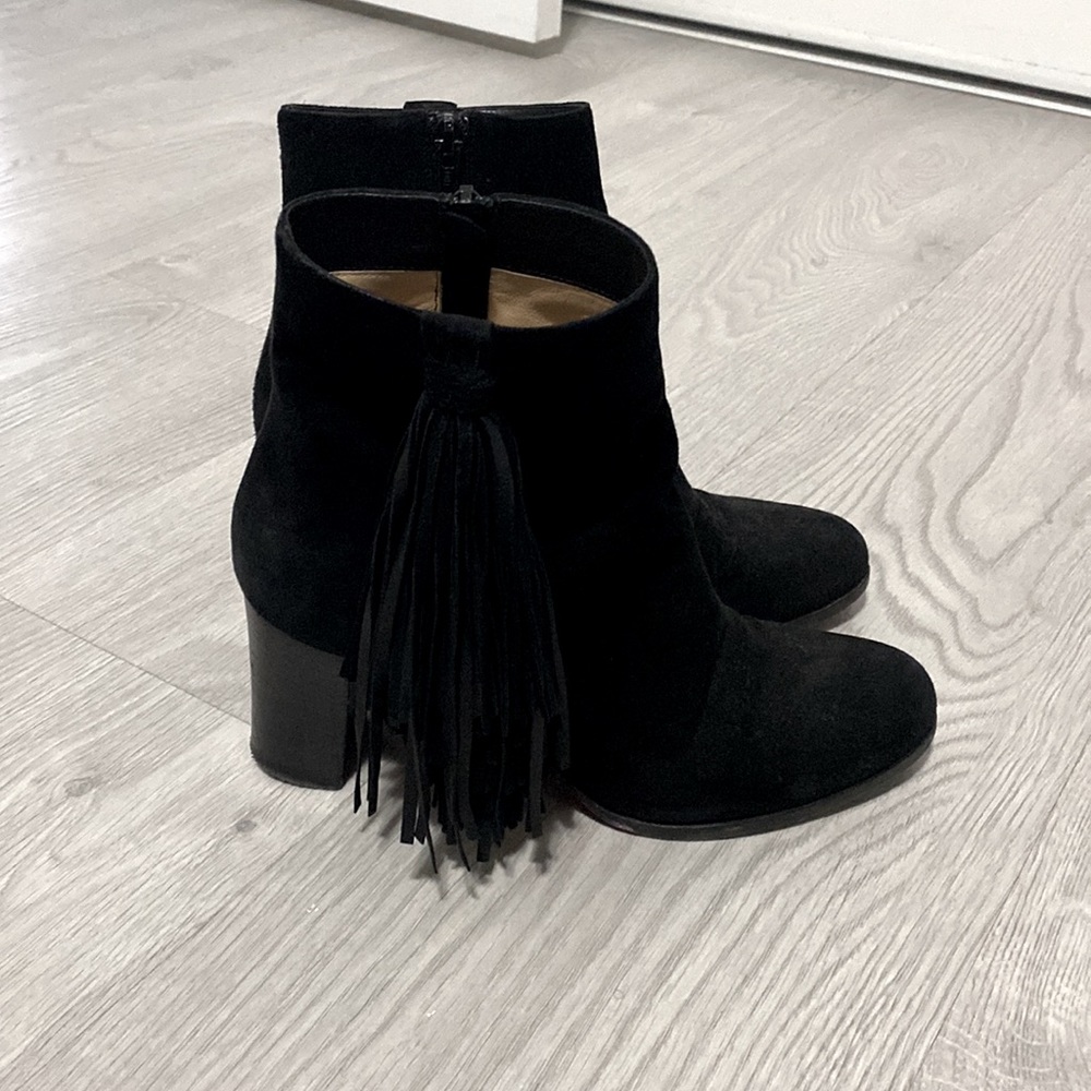 Christian Louboutin Black Suede Booties size 37.5